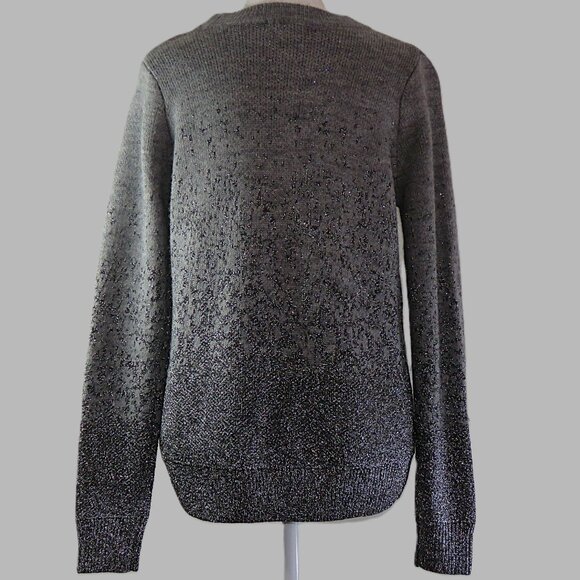 H&M Women's Gray Ombre Long Sleeve Pullover Sweater Size XS (C925) - Picture 5 of 7